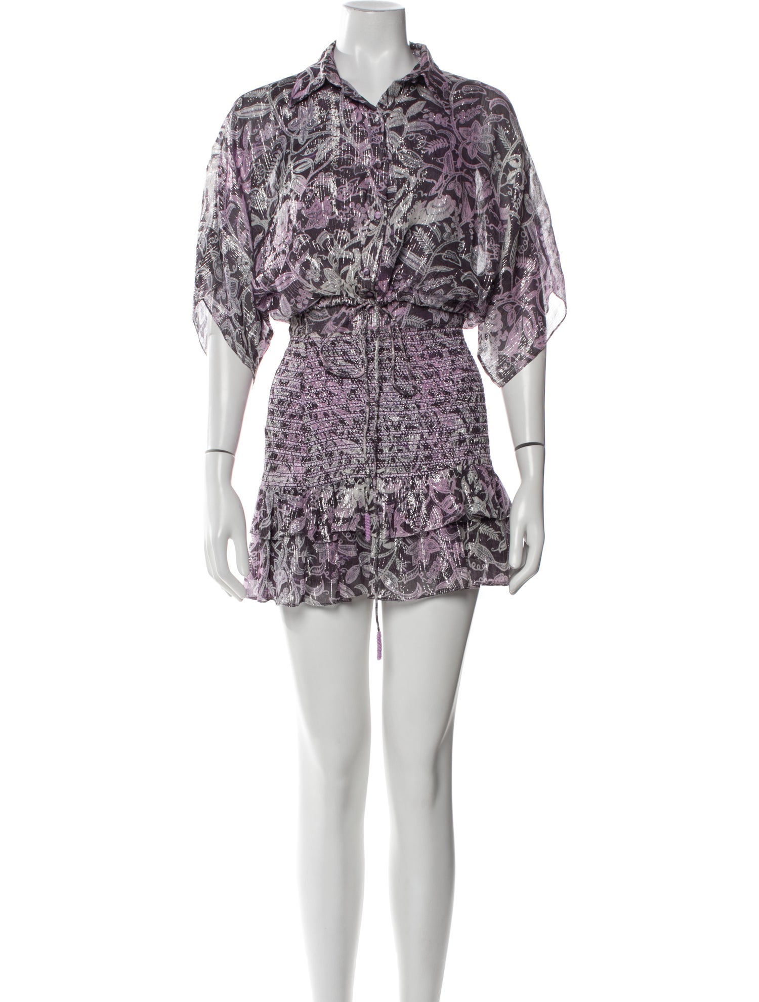 Rococo Sand Tweed Pattern Glitter Accents Skirt Set