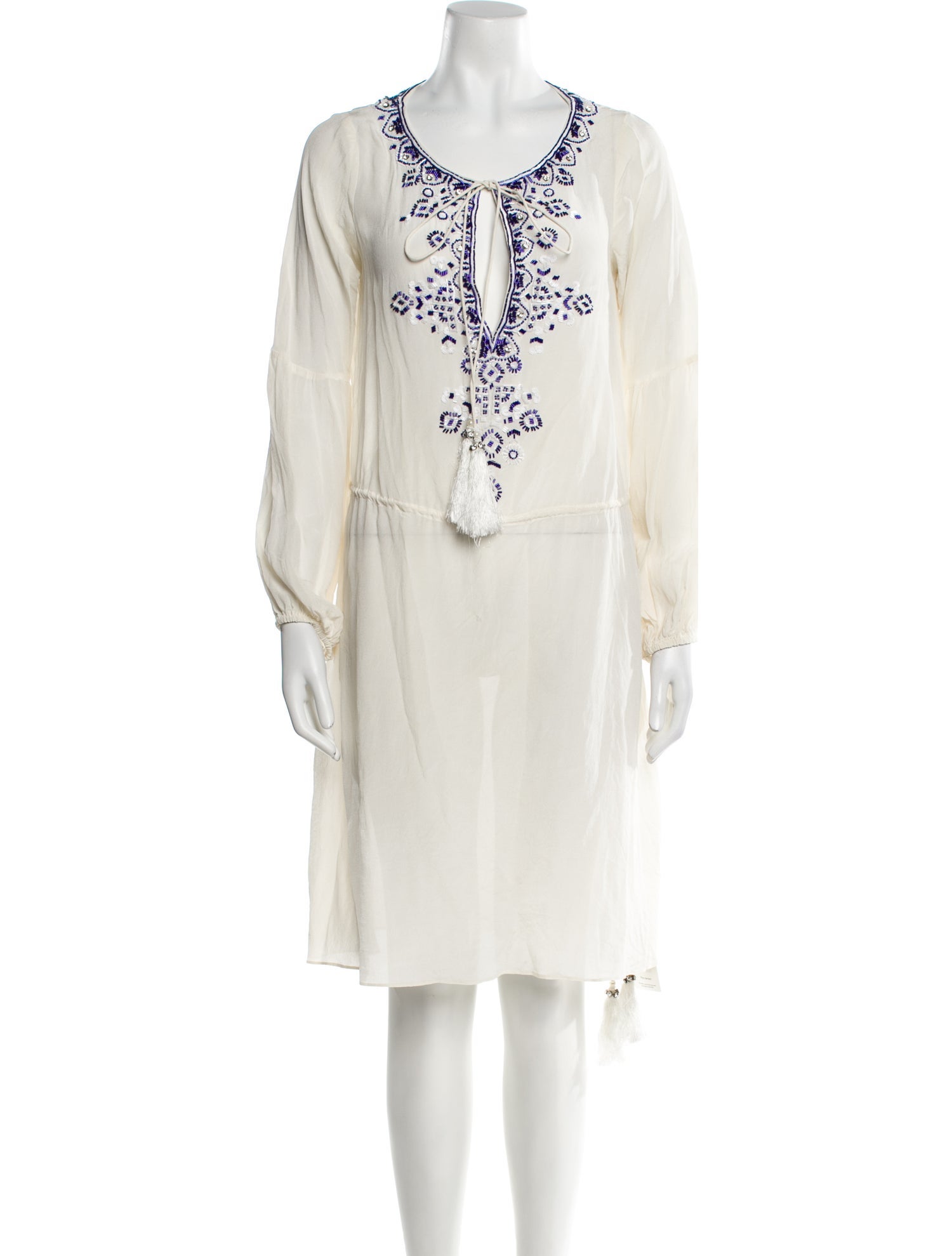 Rococo Sand Silk Mini Dress