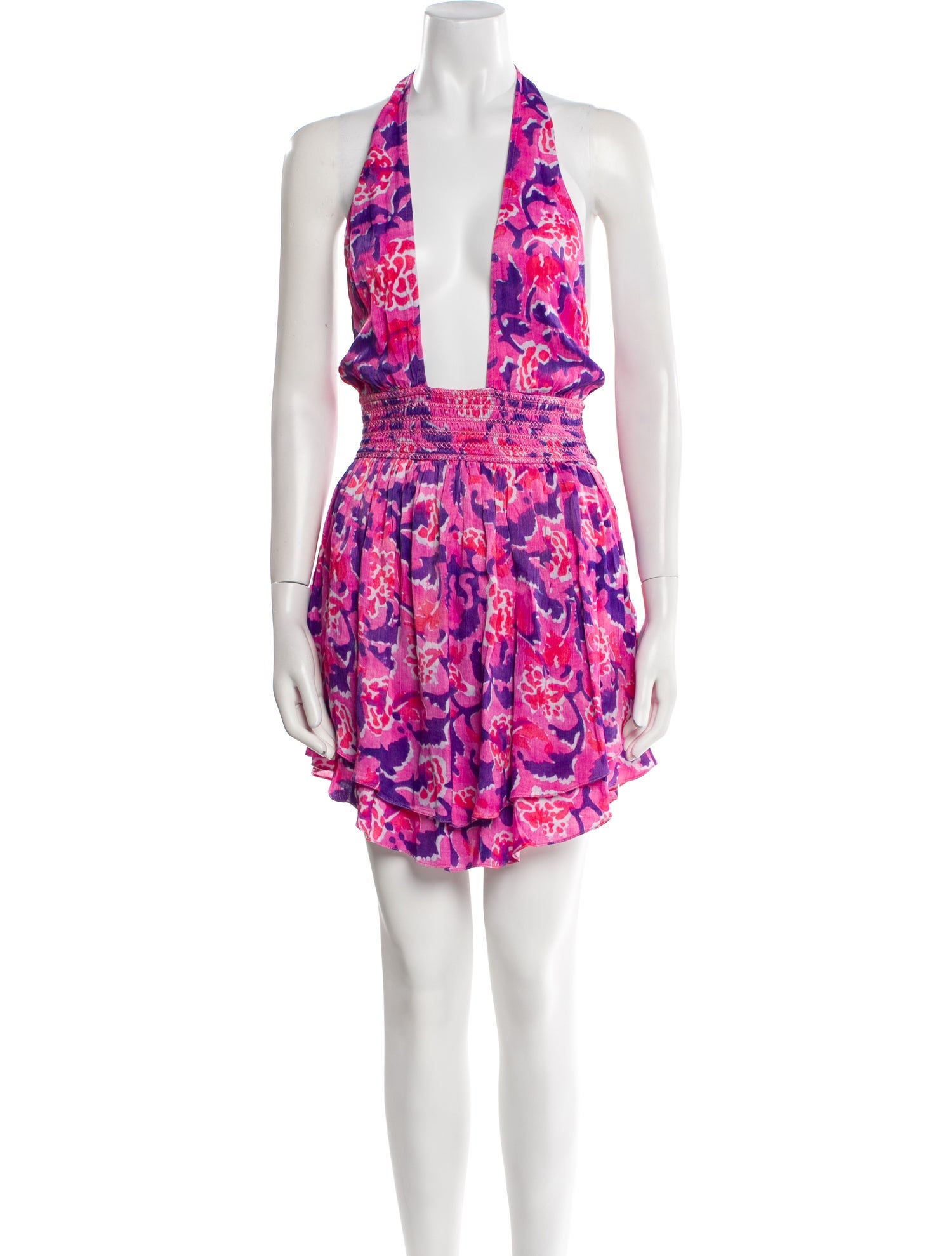 Rococo Sand Floral Print Mini Dress