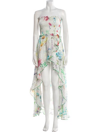 Rococo Sand Floral Print Long Dress
