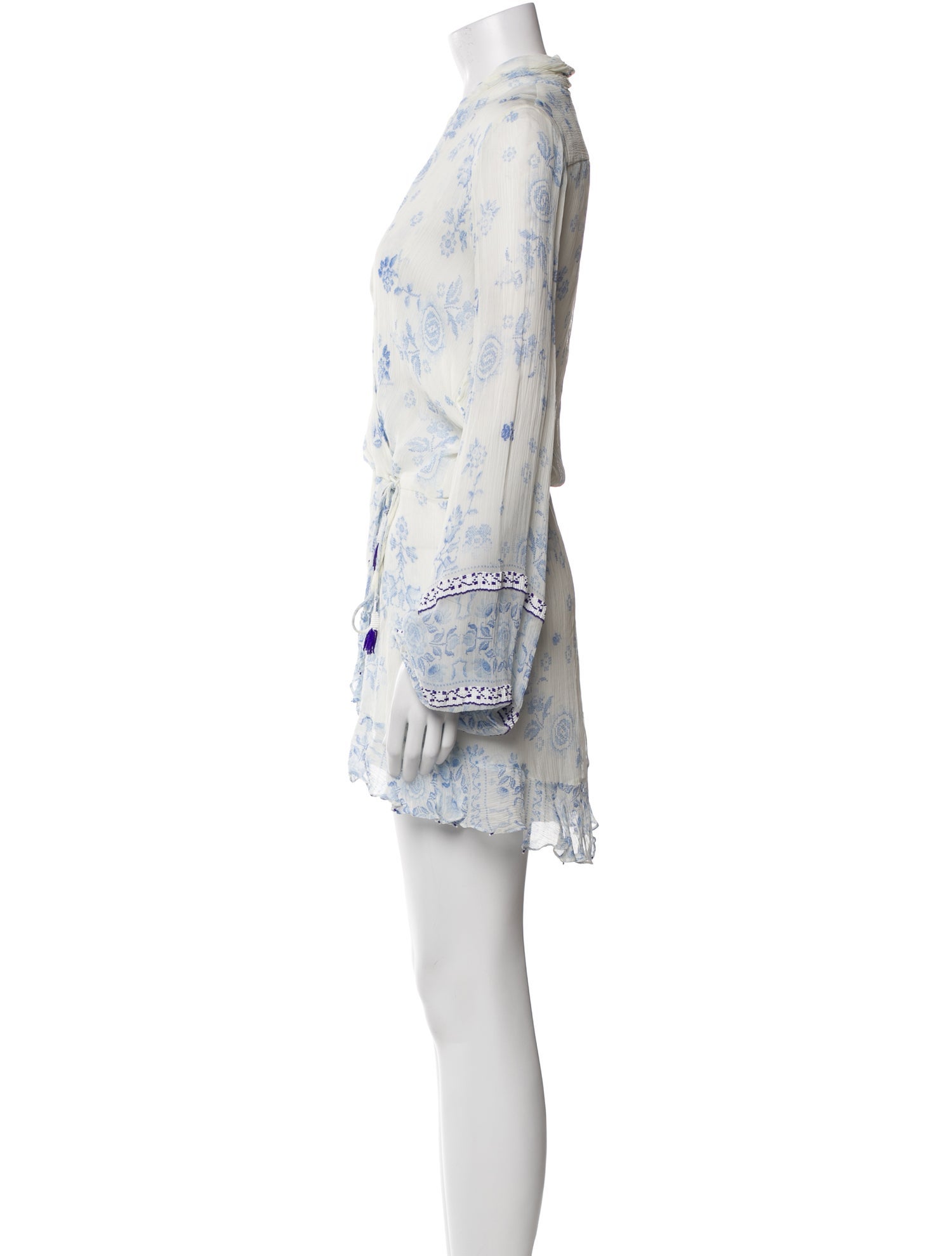 Rococo Sand Floral Print Knee-Length Dress