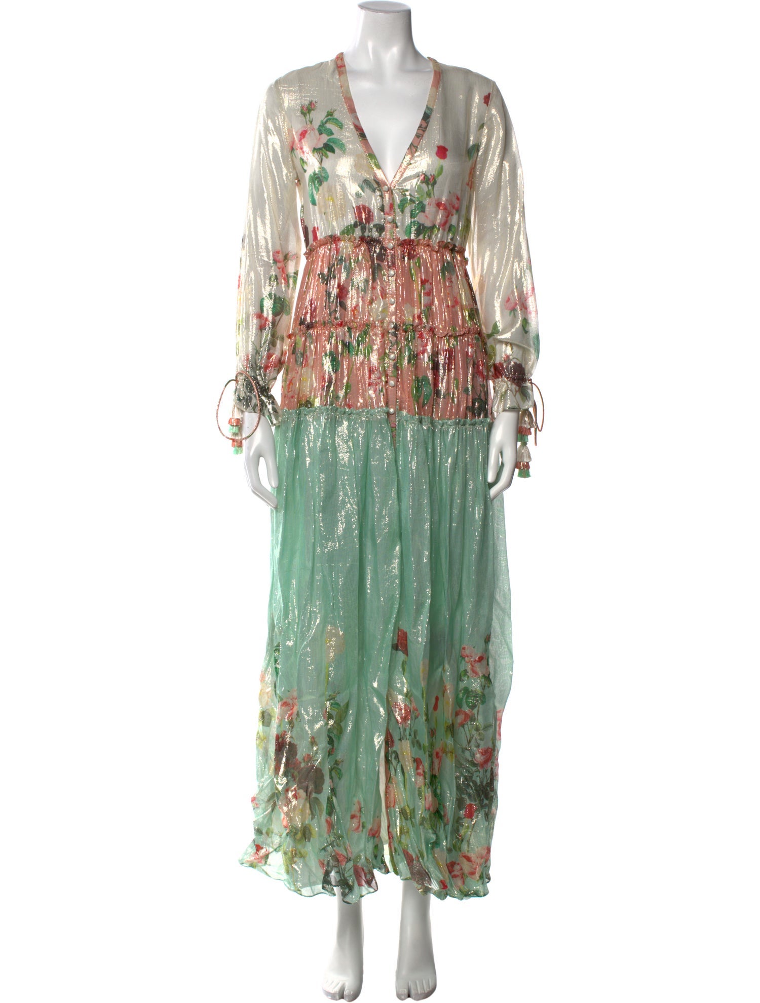Rococo Sand Printed Long Dress w/ Tags