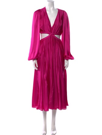 Rococo Sand V-Neck Long Dress