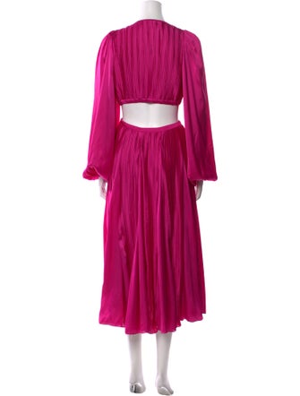 Rococo Sand V-Neck Long Dress