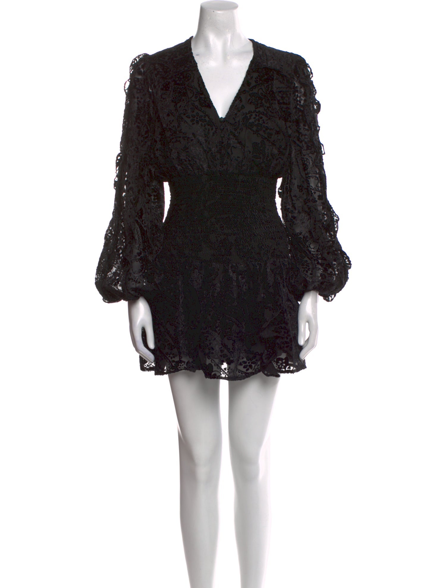 Rococo Sand Lace Pattern Mini Dress w/ Tags