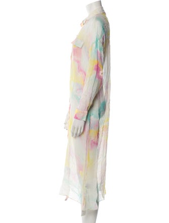 Rococo Sand Tie-Dye Print Midi Length Dress