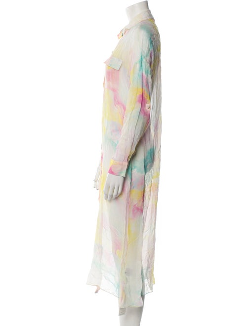 Rococo Sand Tie-Dye Print Midi Length Dress