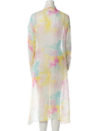 Rococo Sand Tie-Dye Print Midi Length Dress