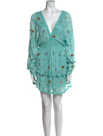 Rococo Sand Floral Print Mini Dress