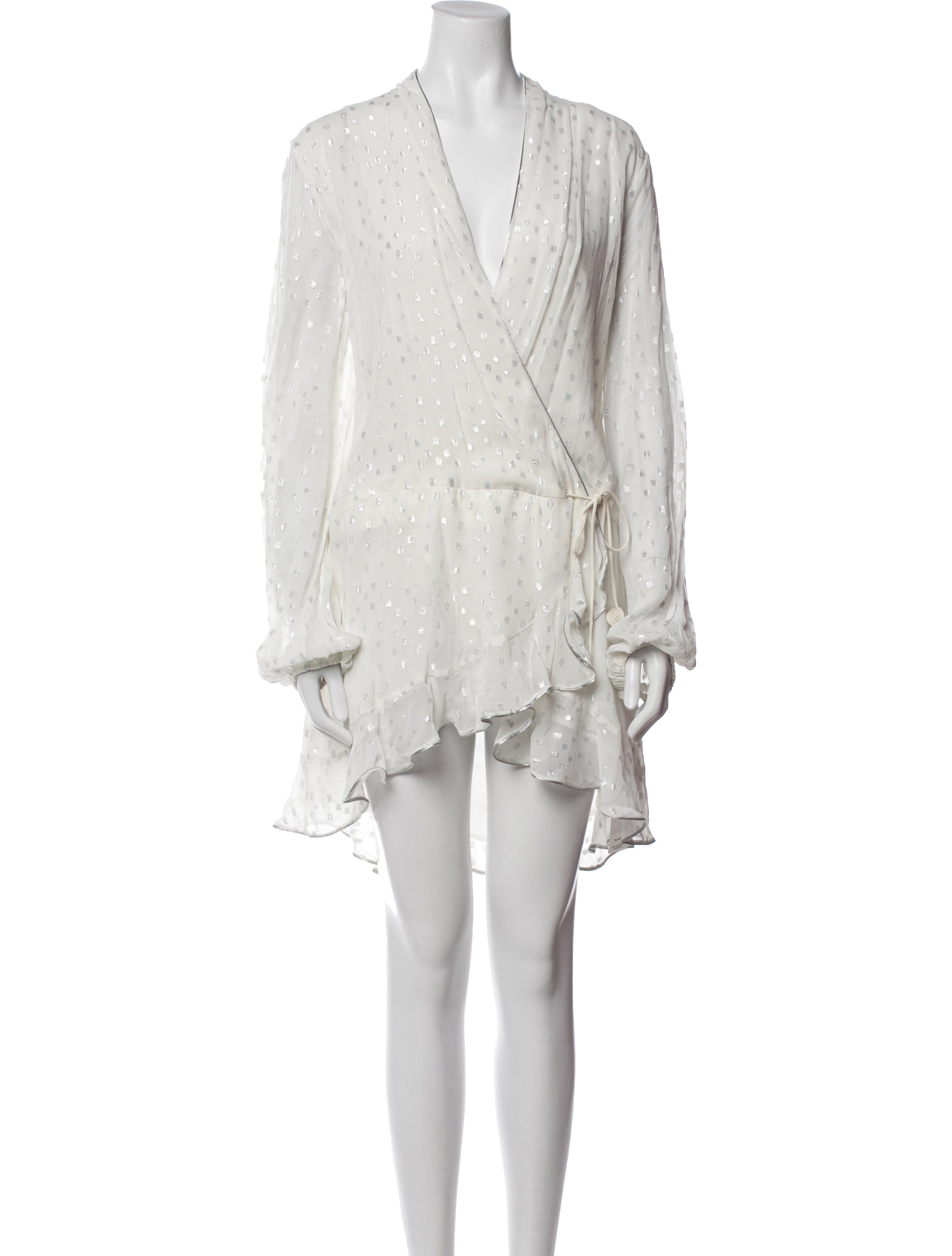 Rococo Sand V-Neck Knee-Length Dress