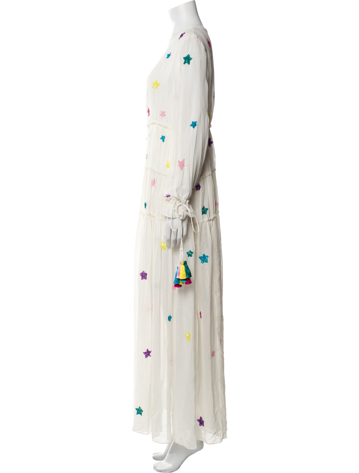 Rococo Sand Silk Long Dress