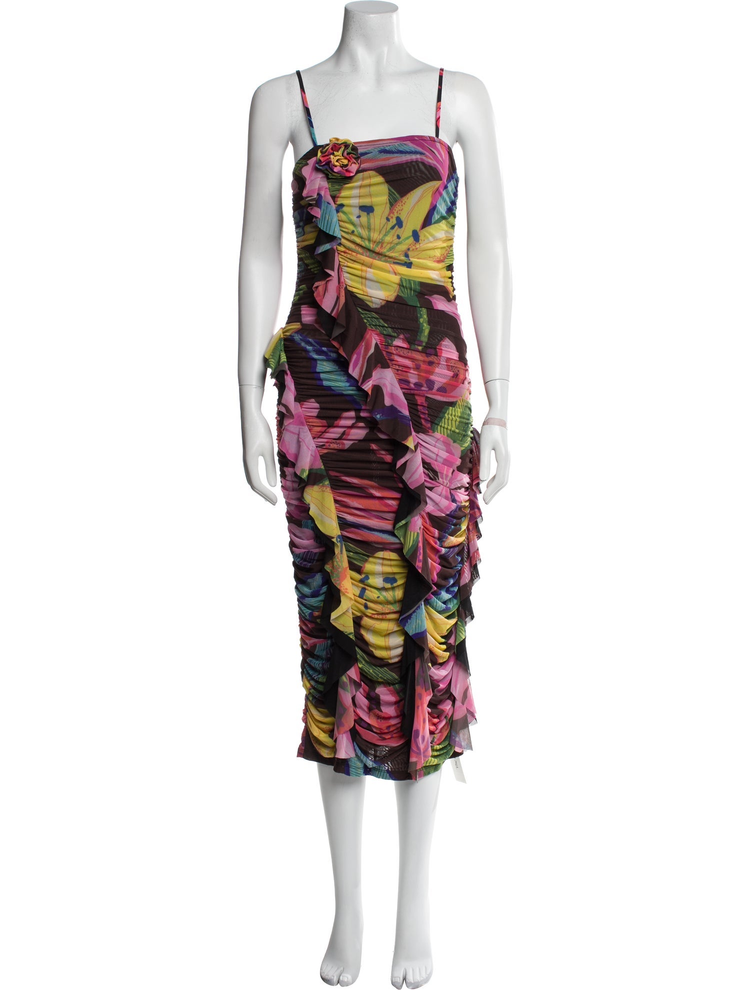 Rococo Sand Floral Print Long Dress