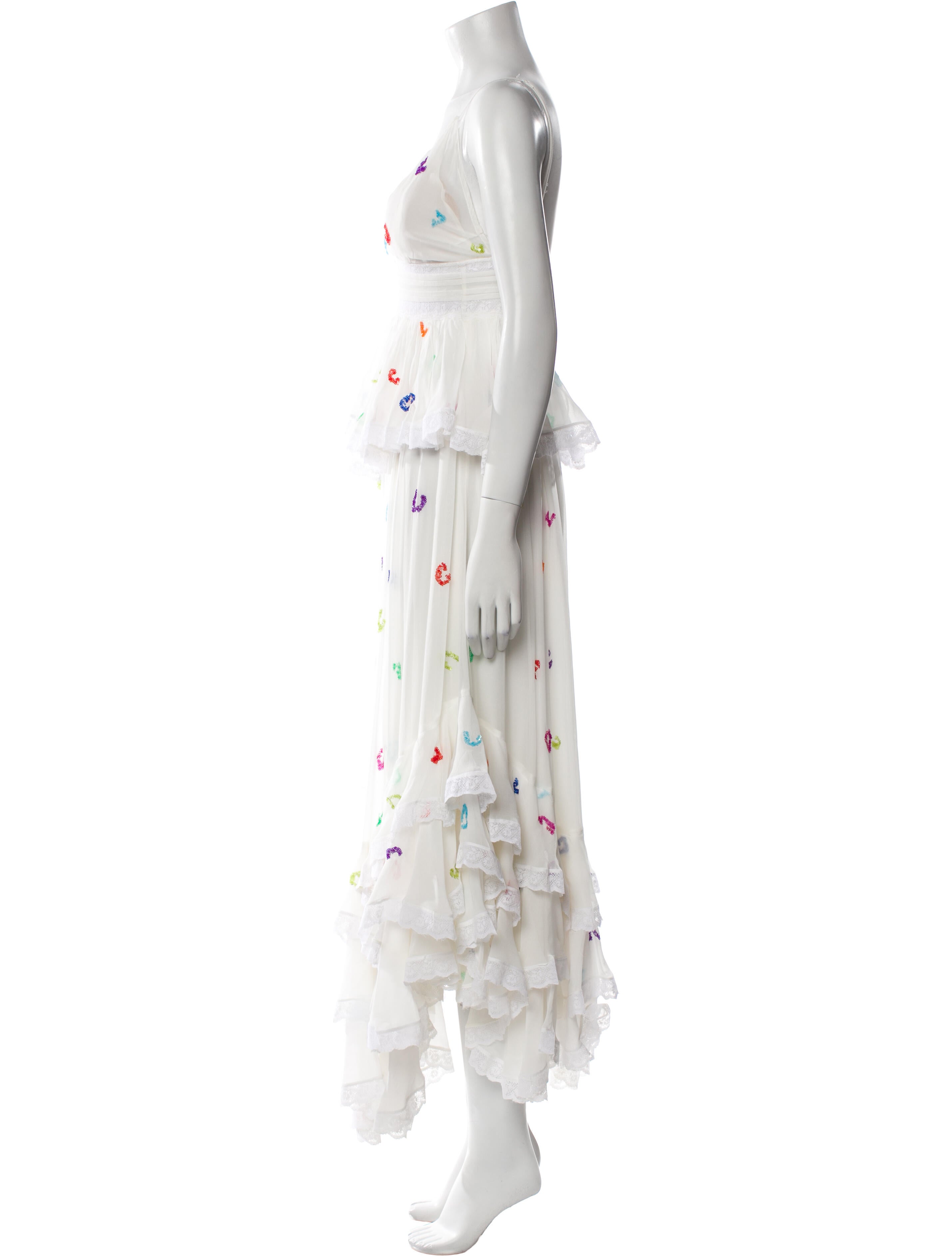 Rococo Sand Floral Print Long Dress