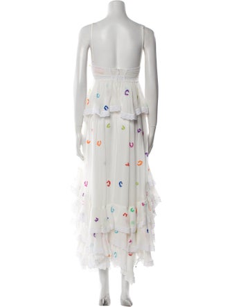 Rococo Sand Floral Print Long Dress