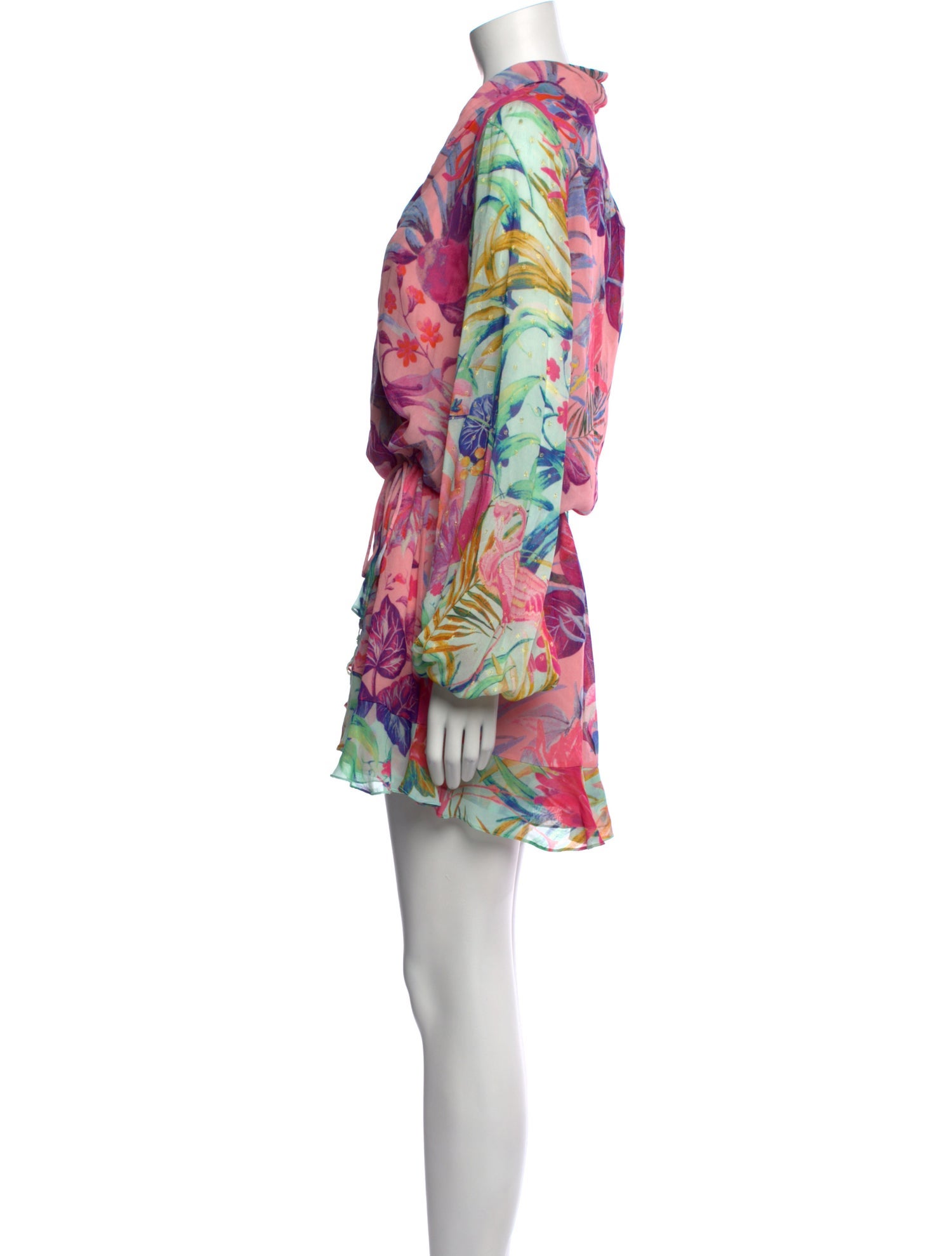 Rococo Sand Floral Print Knee-Length Dress