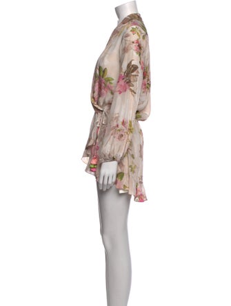 Rococo Sand Floral Print Mini Dress