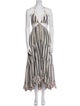 Rococo Sand Striped Midi Length Dress