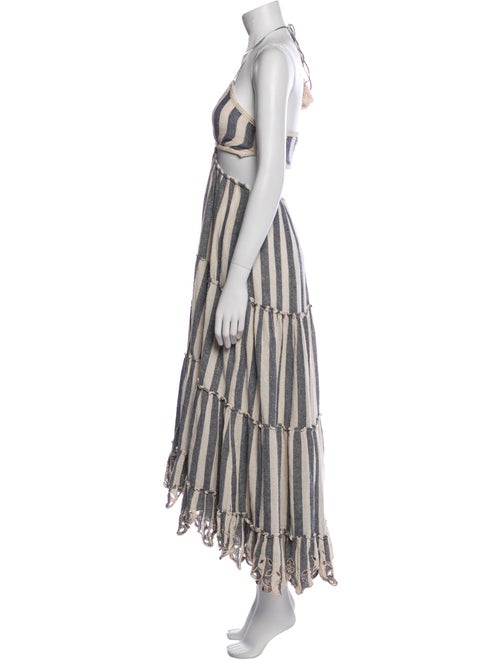 Rococo Sand Striped Midi Length Dress