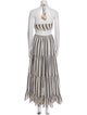 Rococo Sand Striped Midi Length Dress