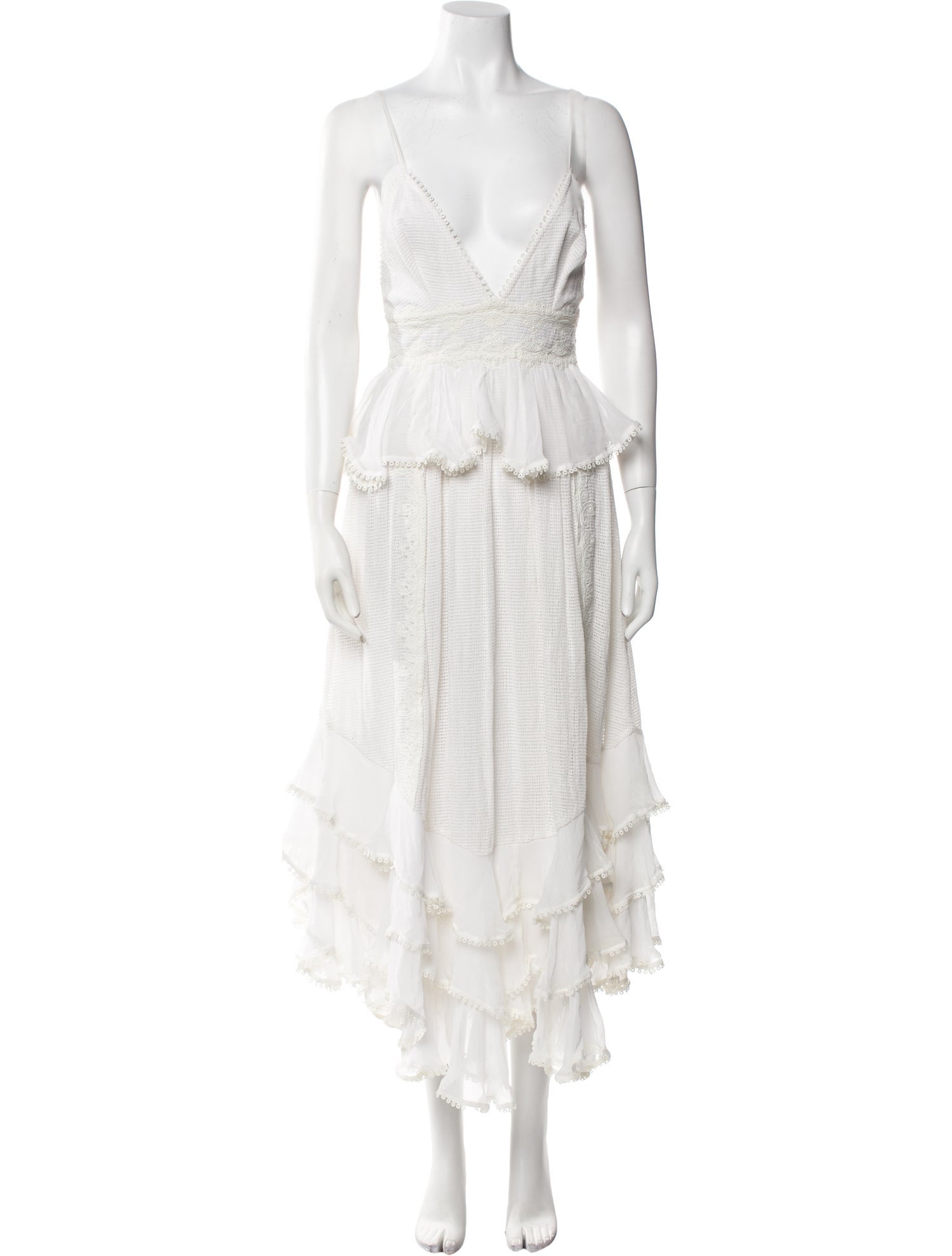 Rococo Sand V-Neck Long Dress