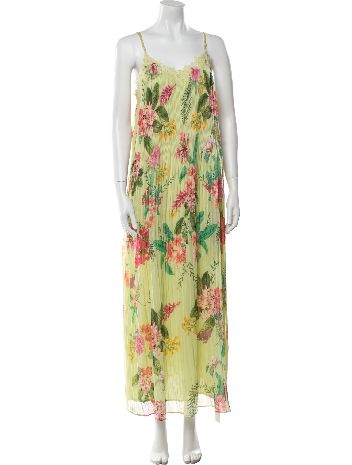 Rococo Sand Floral Print Long Dress