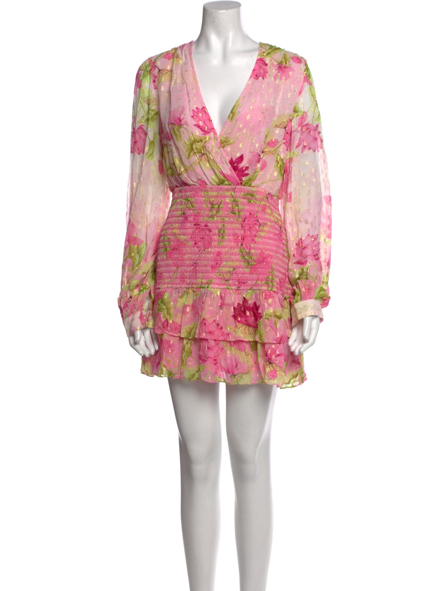 Rococo Sand Floral Print Mini Dress