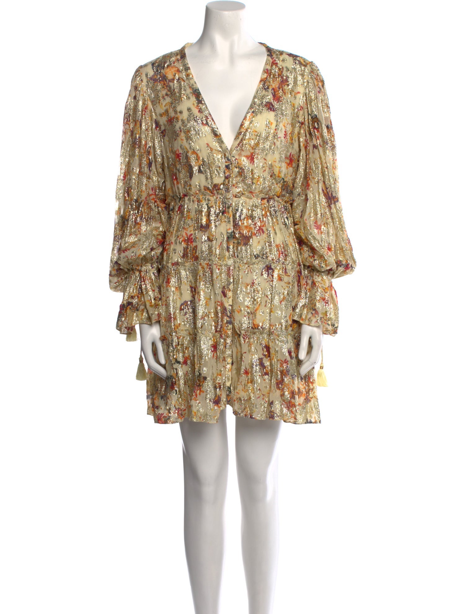 Rococo Sand Floral Print Mini Dress