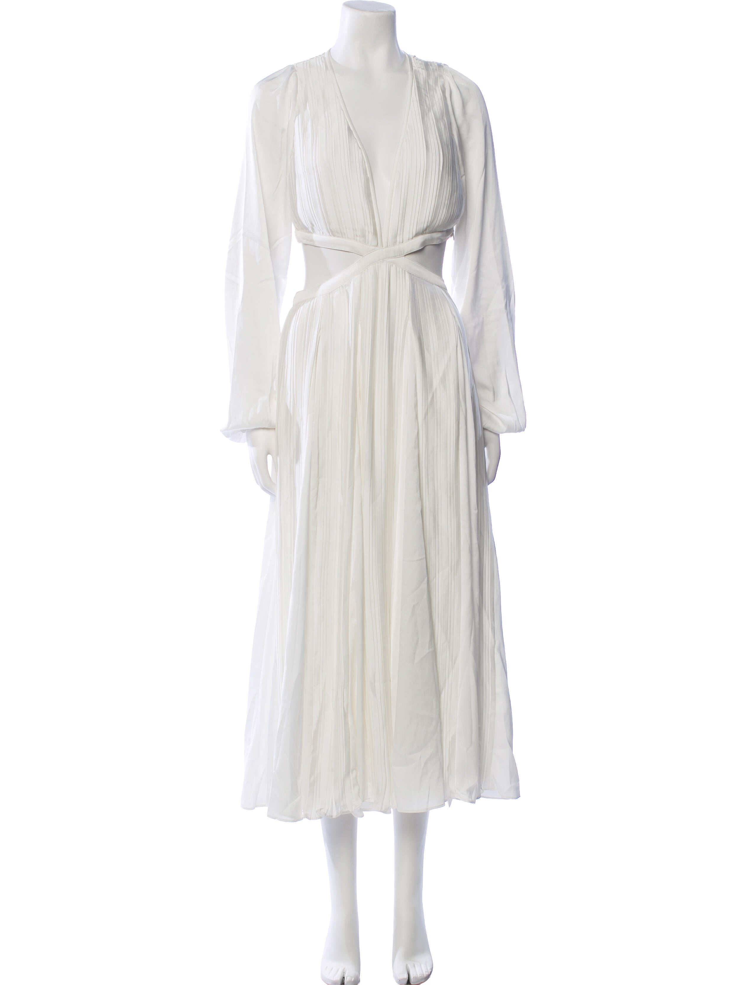 Rococo Sand V-Neck Long Dress w/ Tags