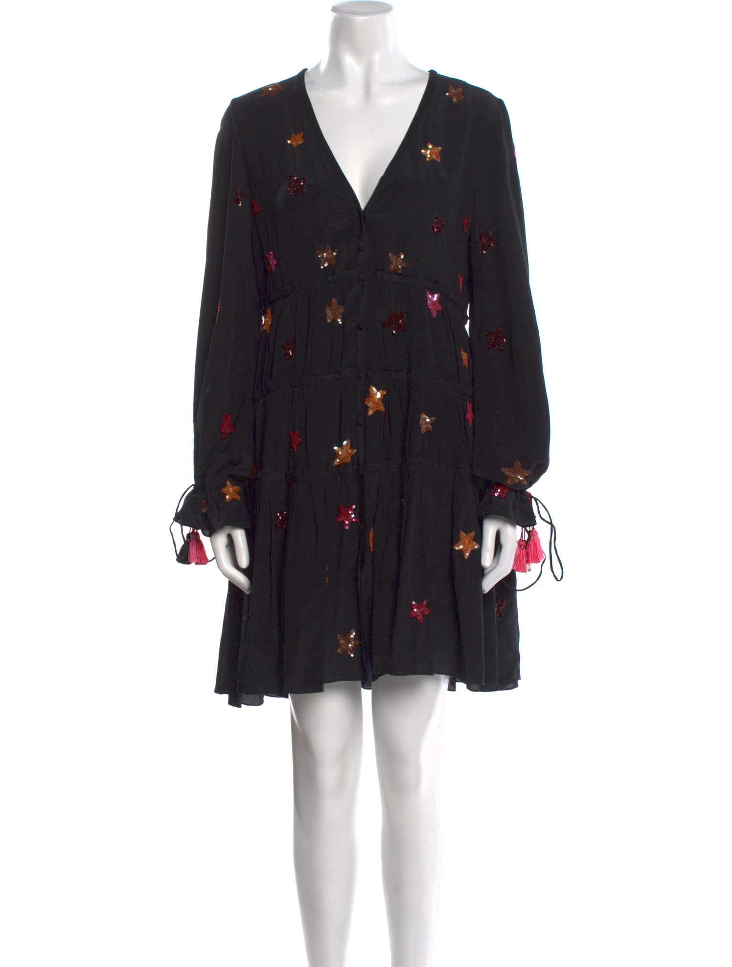 Rococo Sand Silk Mini Dress