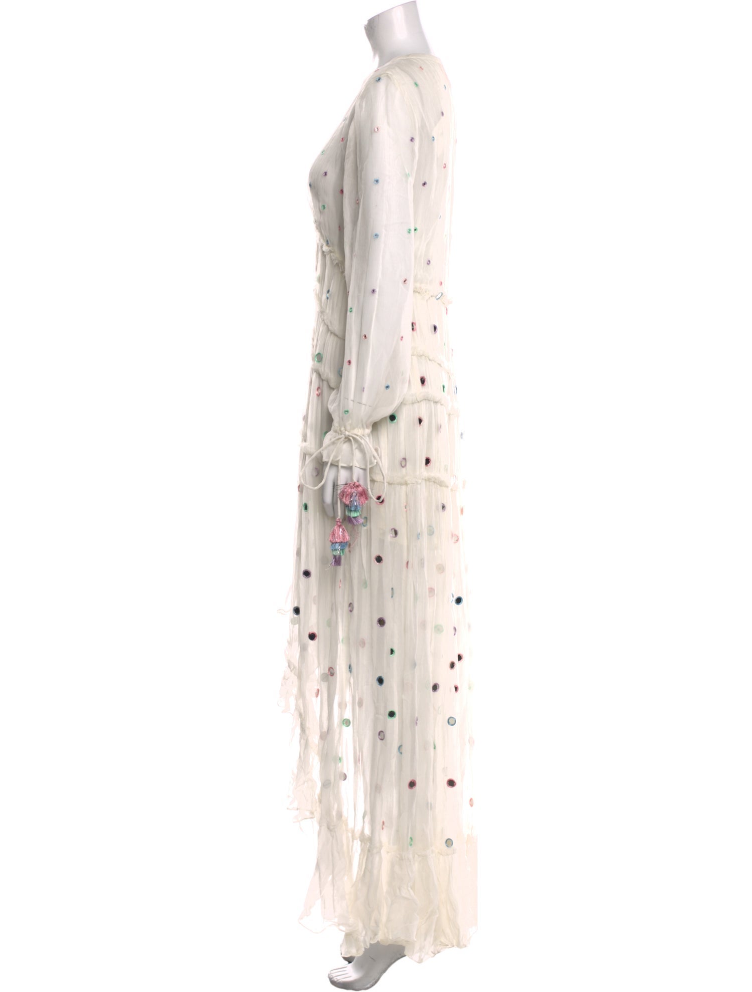 Rococo Sand Floral Print Long Dress