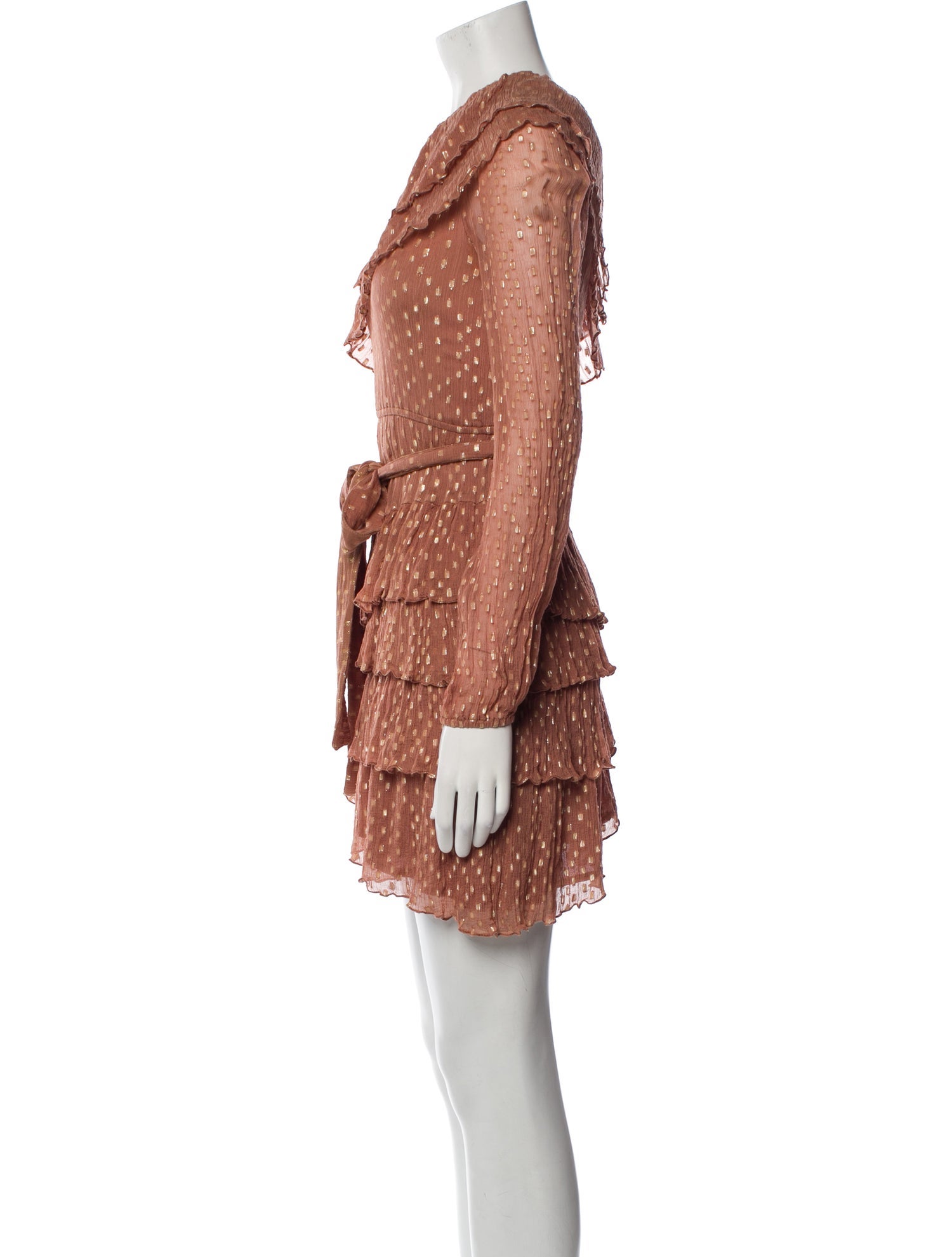 Rococo Sand Polka Dot Print Mini Dress