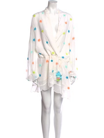 Pre-owned Rococo Sand Floral Print Knee-length Dress In Neutral