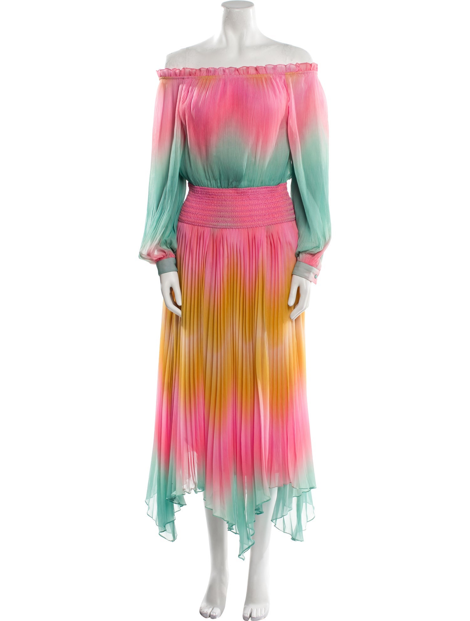 Rococo Sand Tie-Dye Print Long Dress