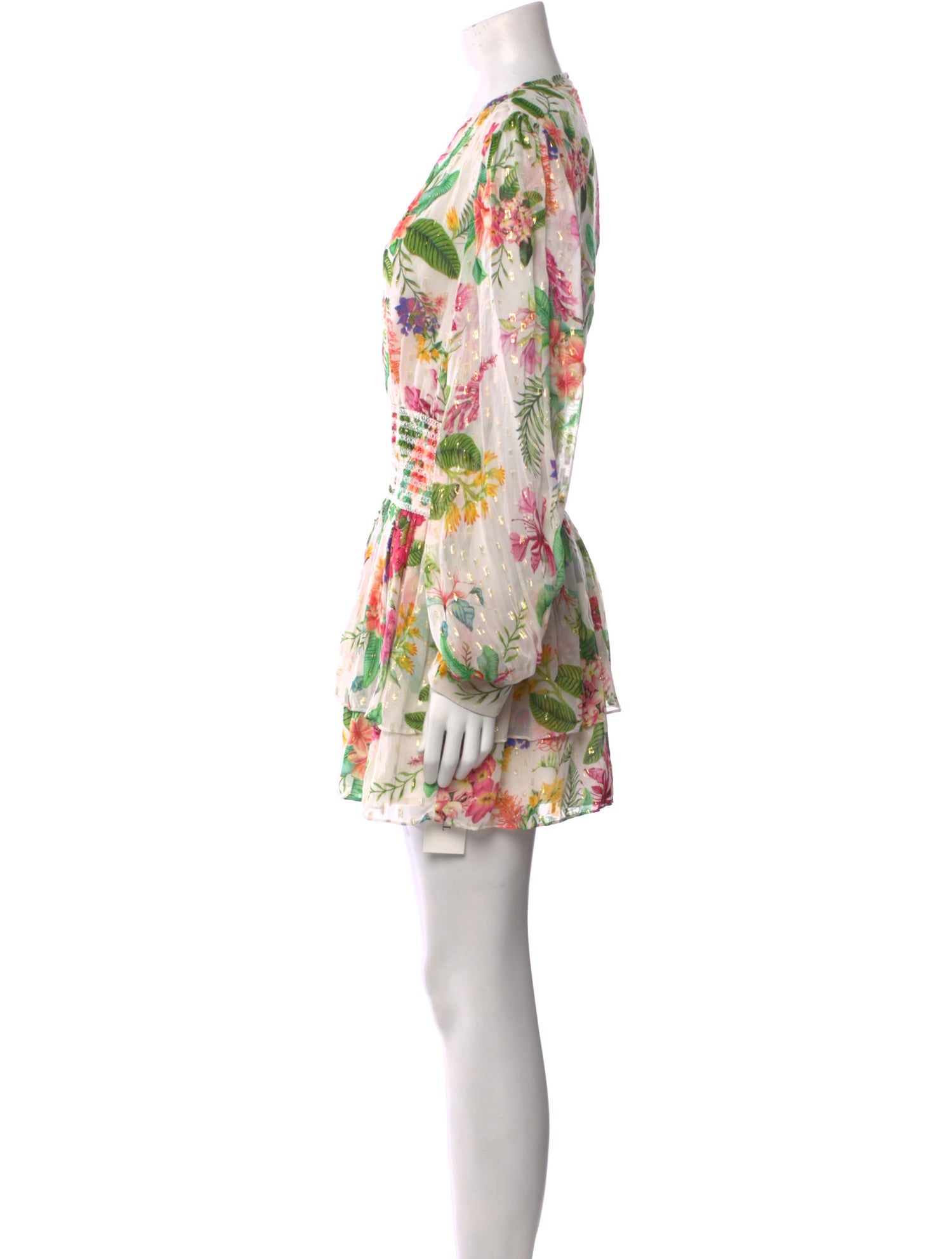 Rococo Sand Floral Print Mini Dress