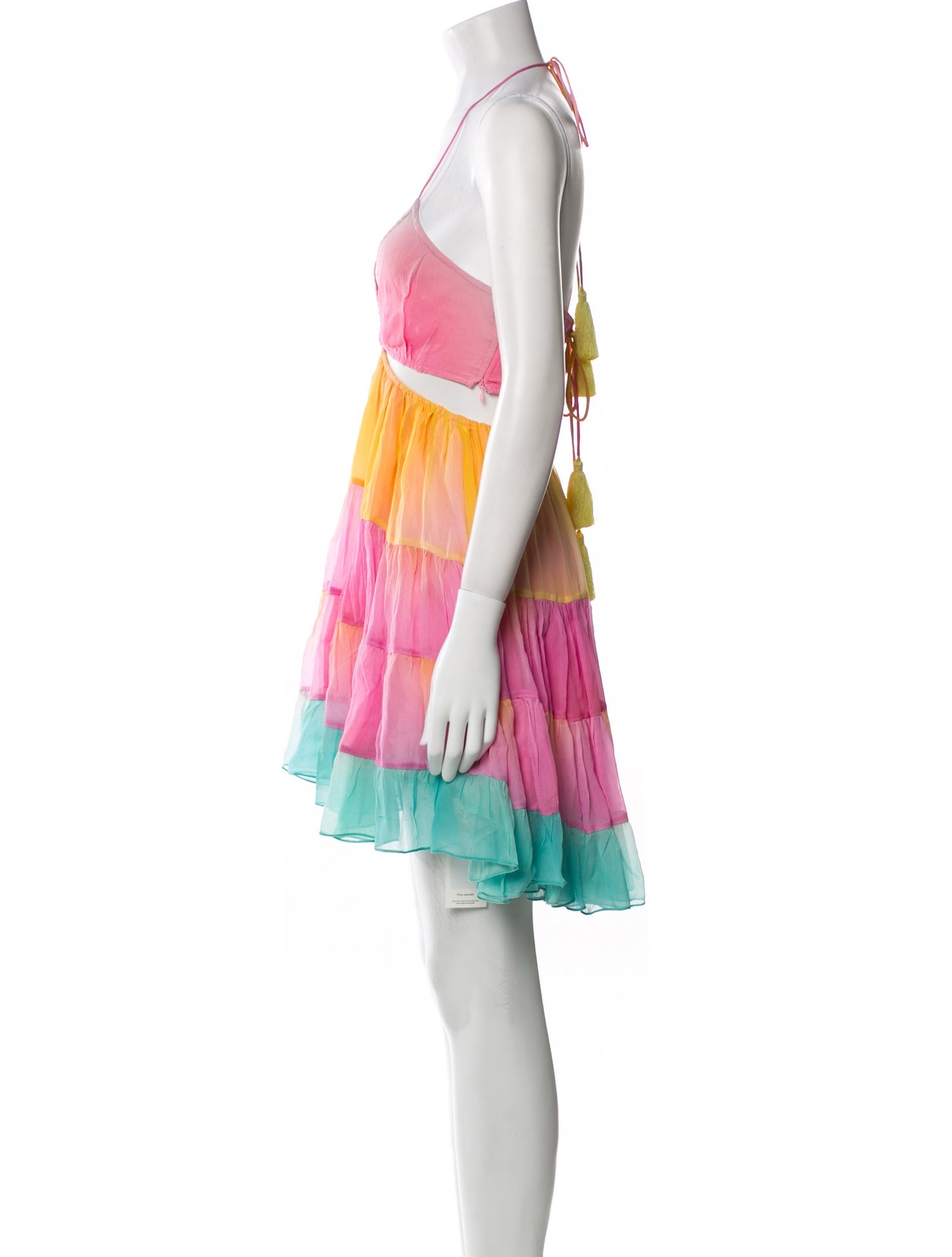 Rococo Sand Colorblock Pattern Mini Dress w/ Tags