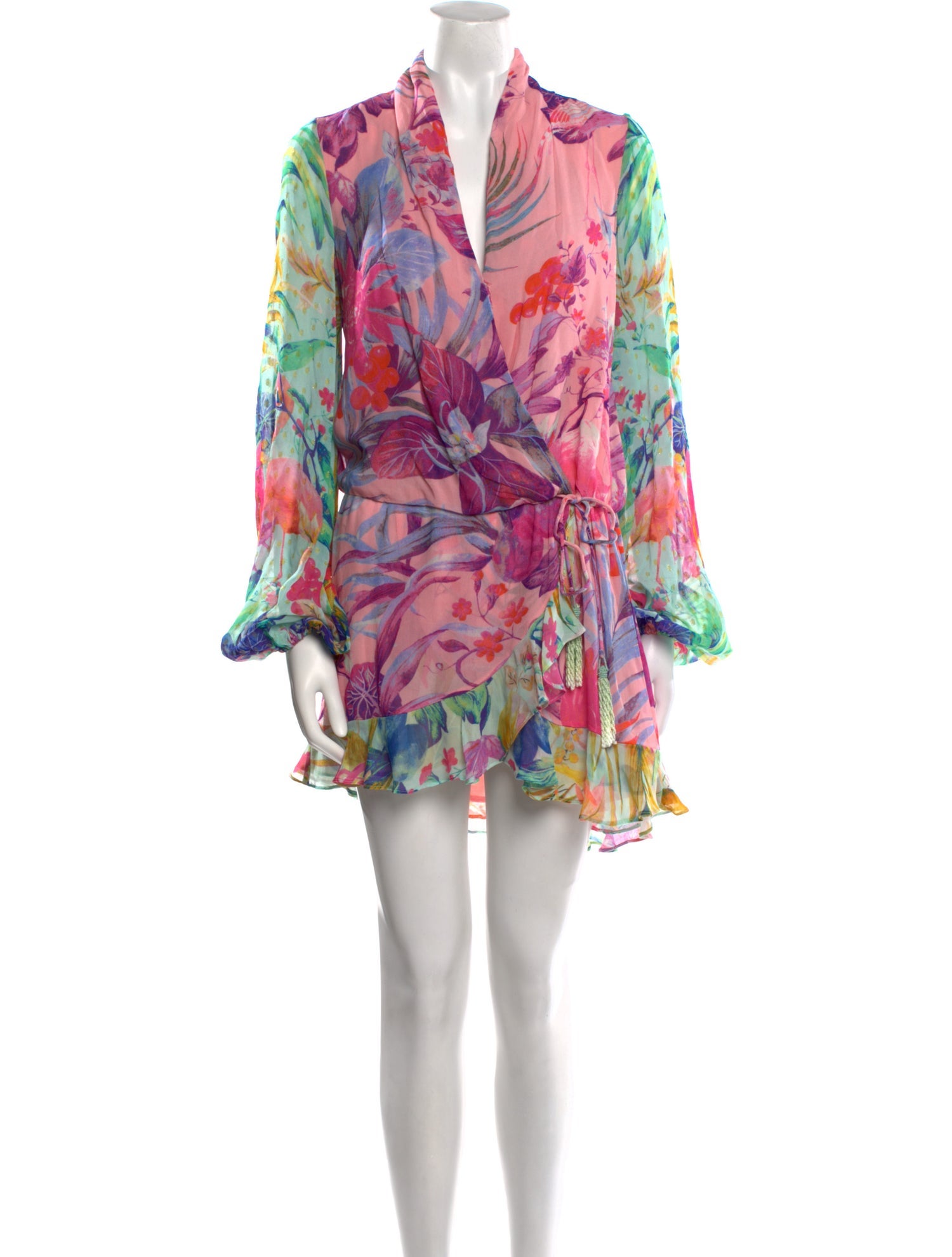 Rococo Sand Floral Print Mini Dress