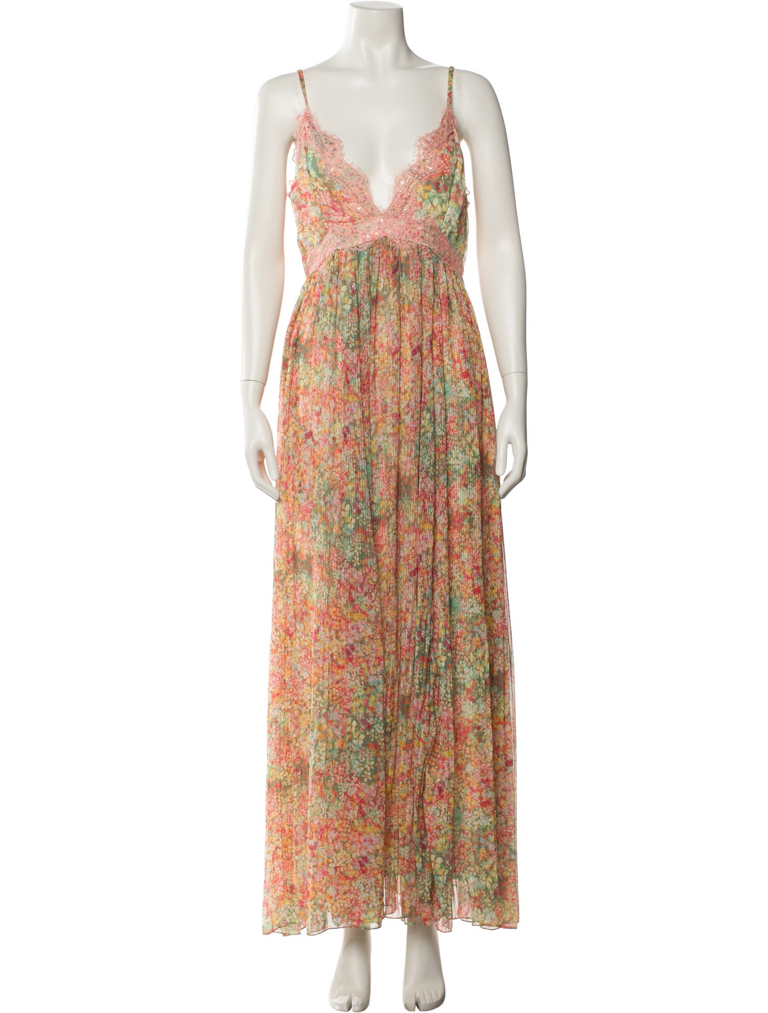 Rococo Sand Floral Print Long Dress
