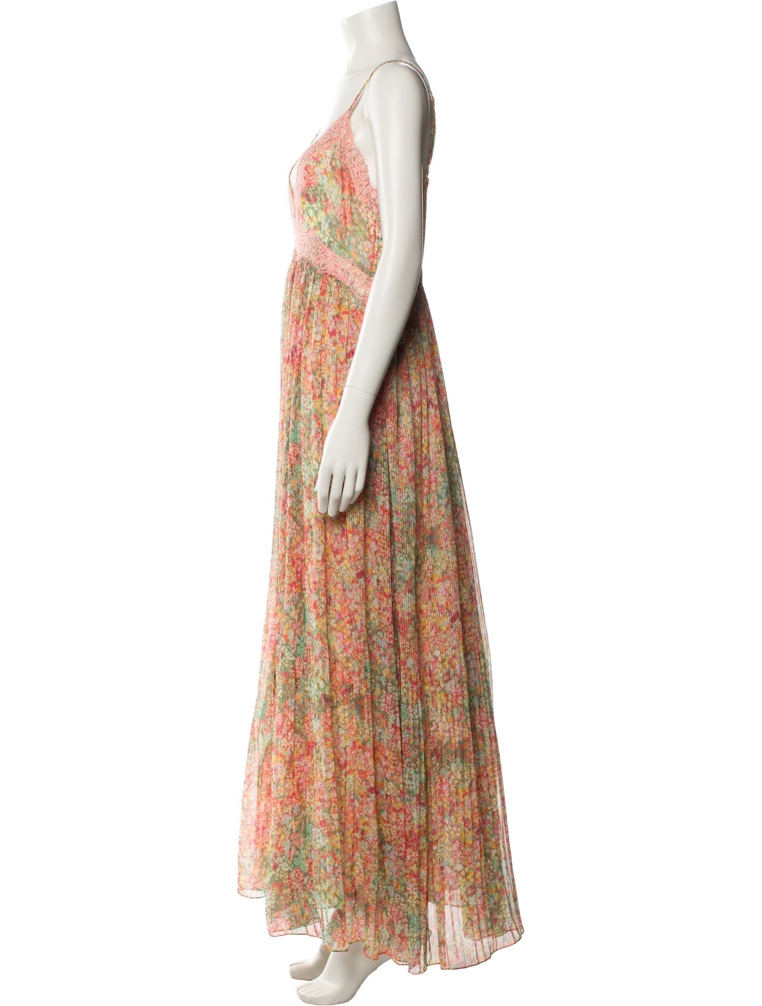 Rococo Sand Floral Print Long Dress