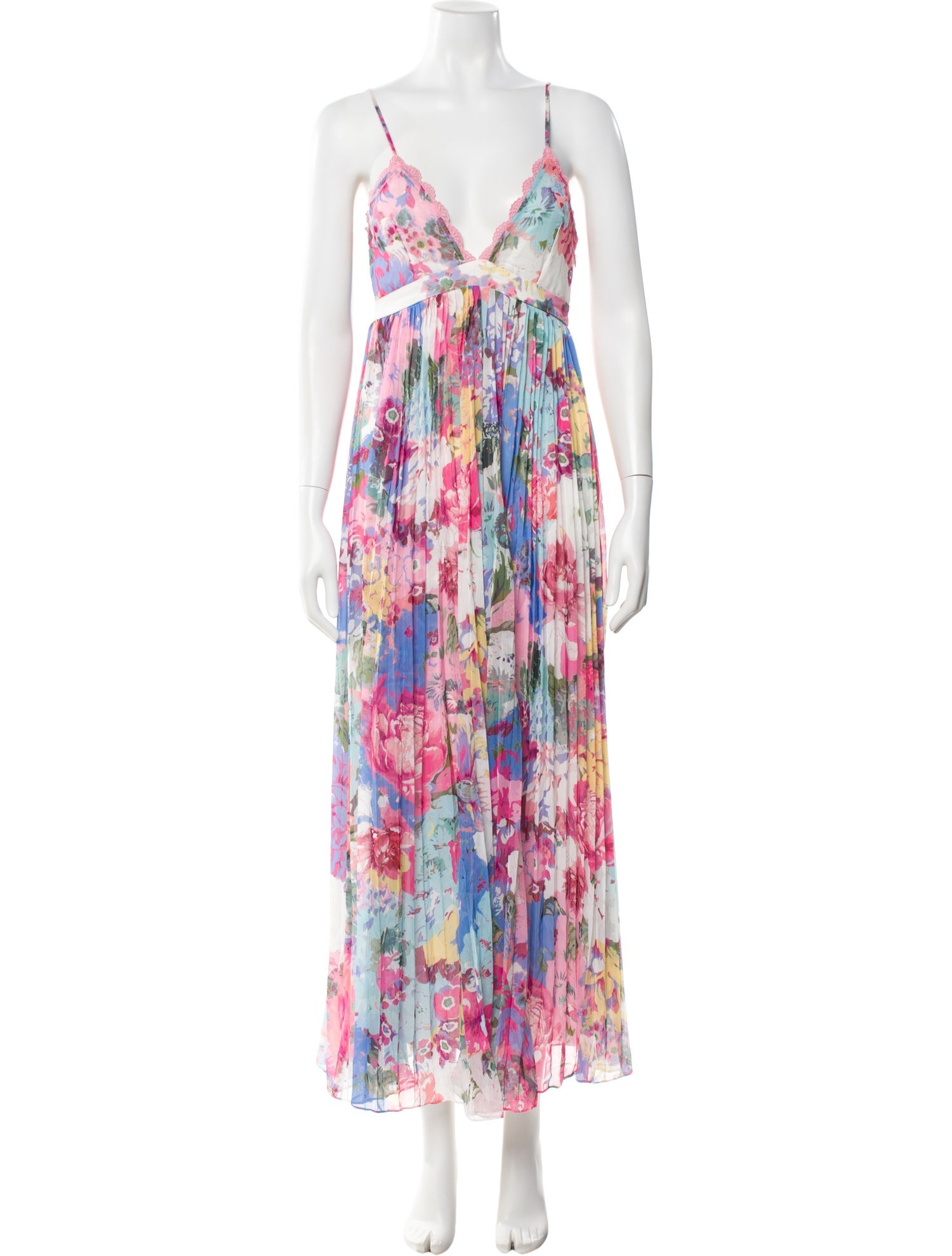Rococo Sand Floral Print Long Dress