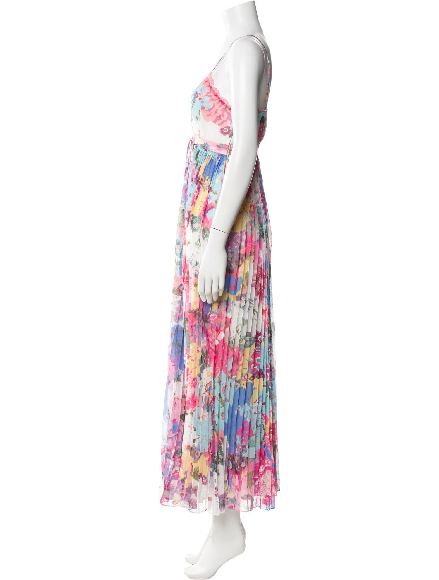 Rococo Sand Floral Print Long Dress