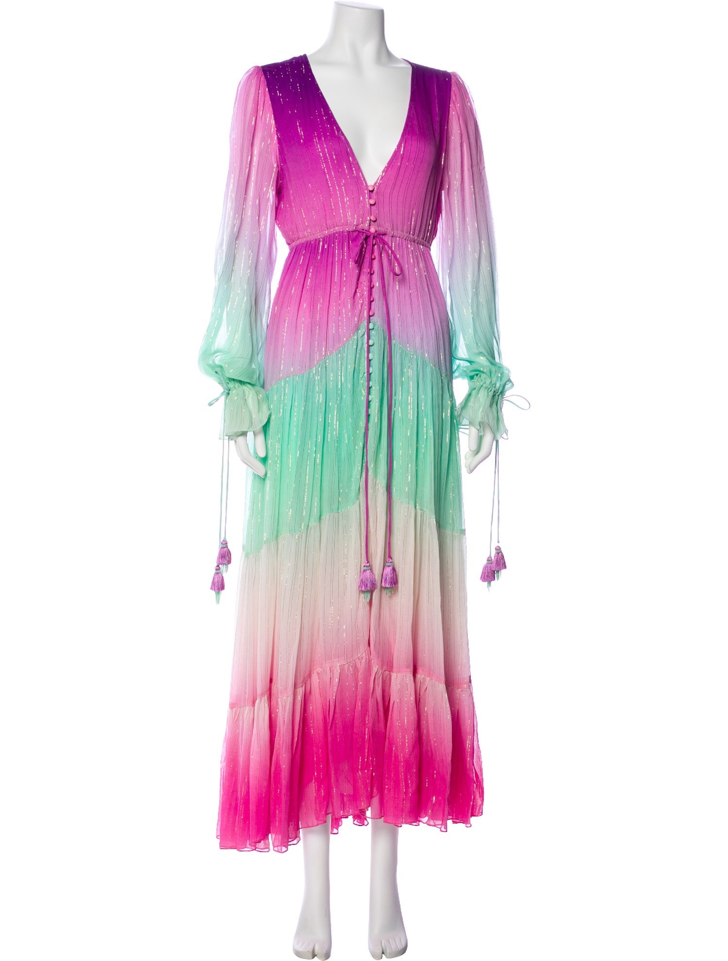Rococo Sand Tie-Dye Print Long Dress