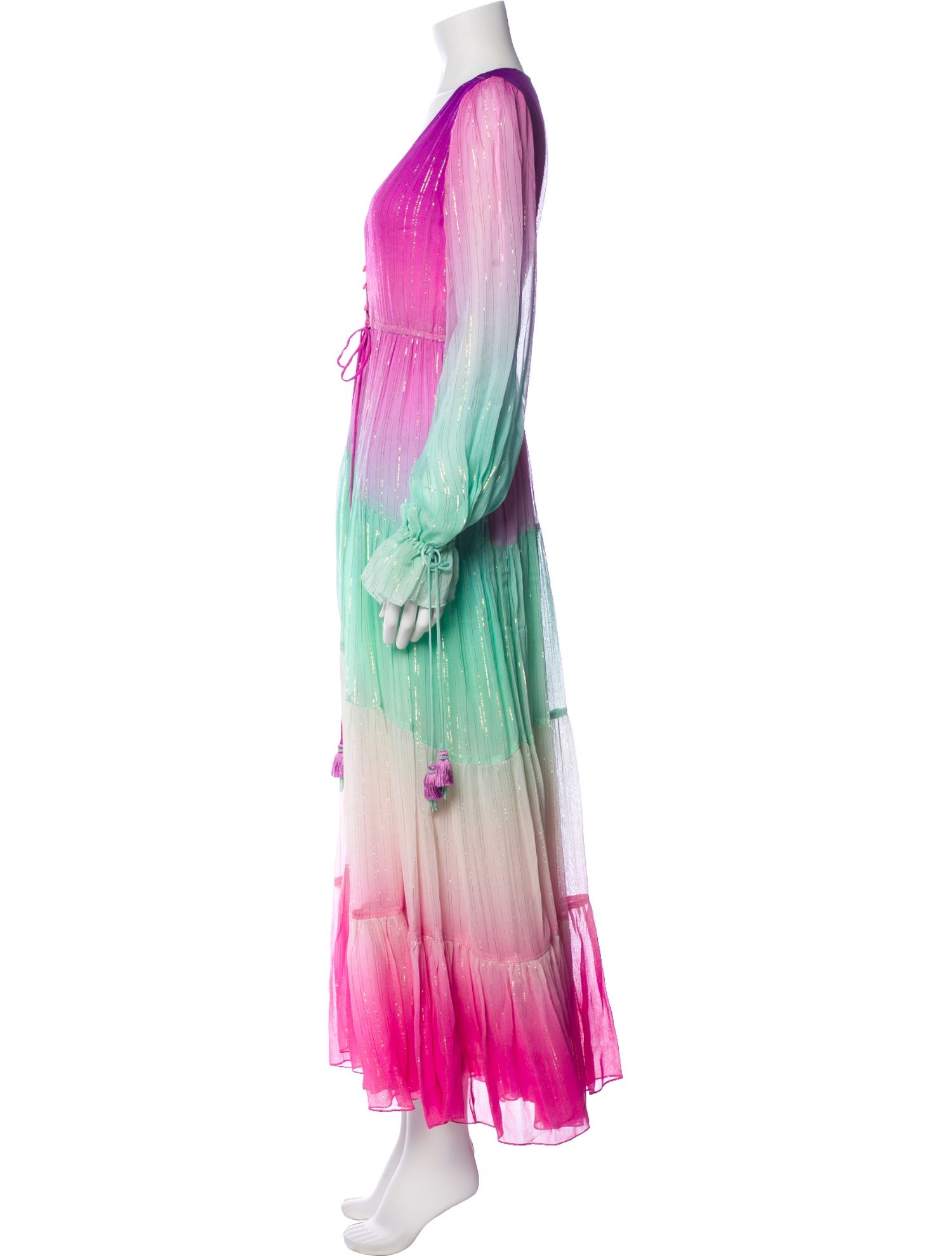 Rococo Sand Tie-Dye Print Long Dress