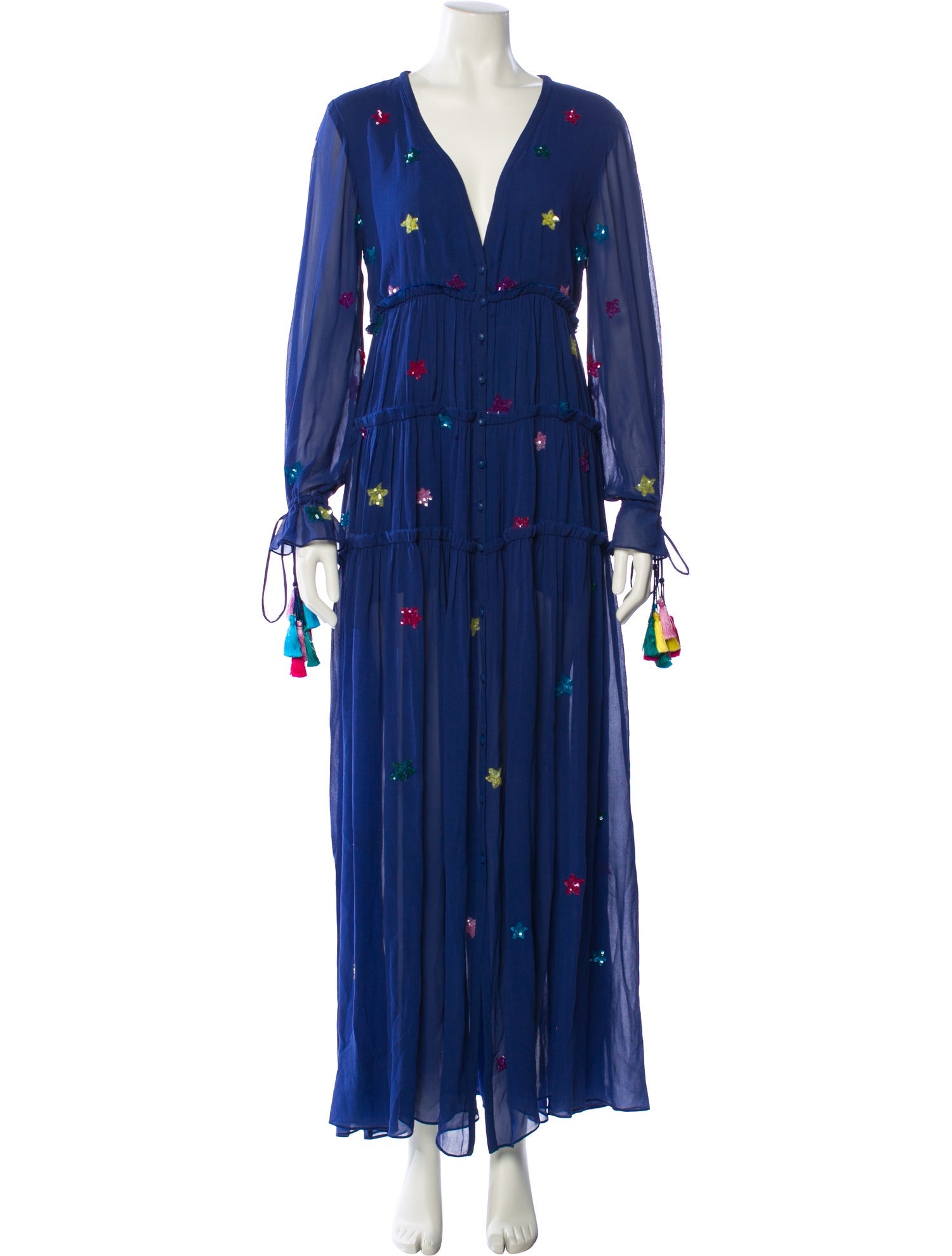 Rococo Sand Silk Long Dress