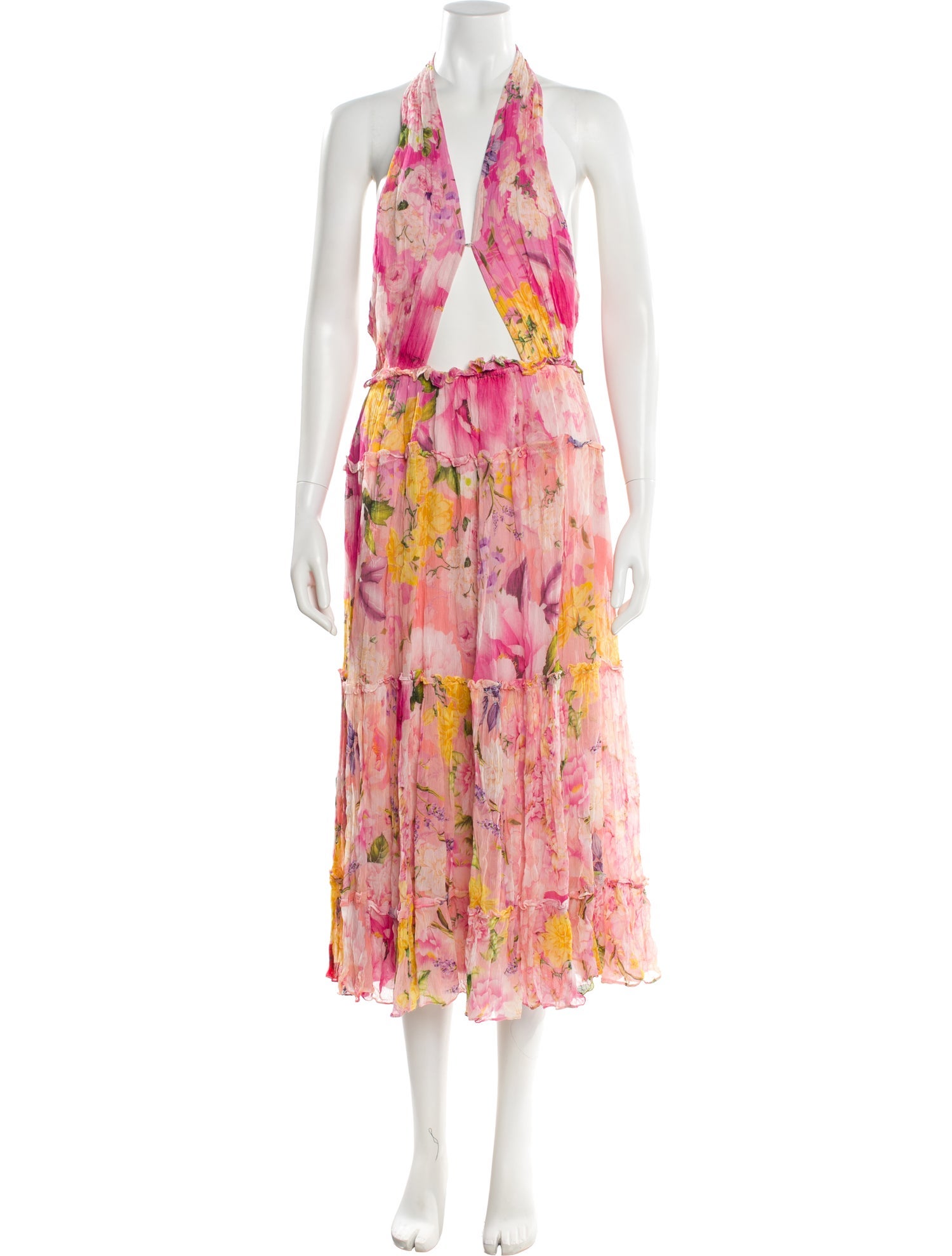 Rococo Sand Floral Print Long Dress