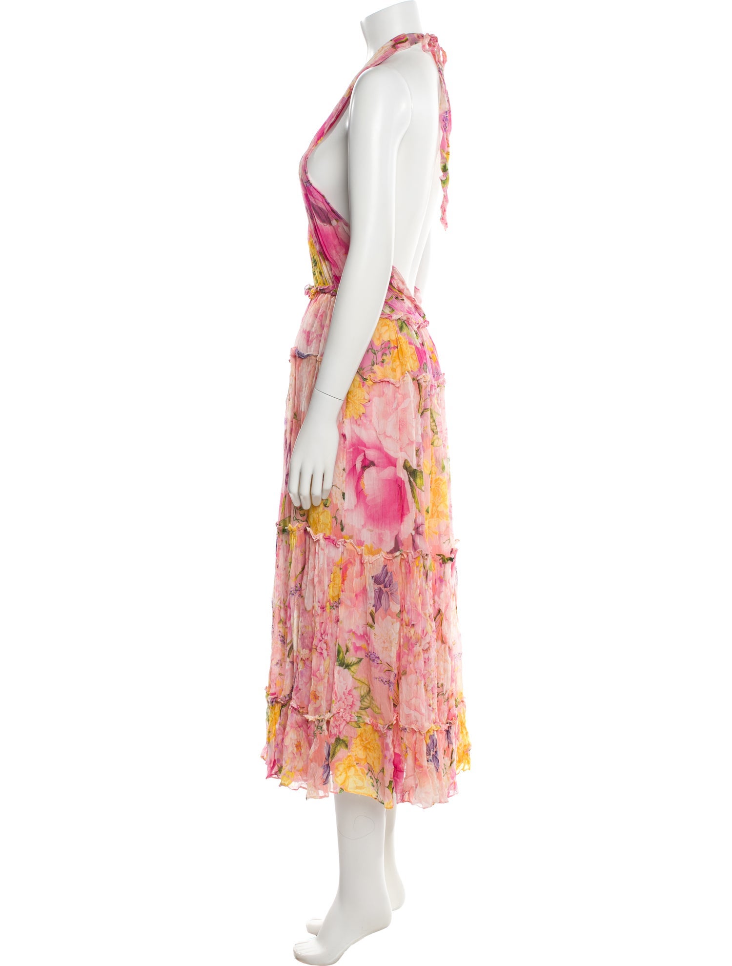 Rococo Sand Floral Print Long Dress