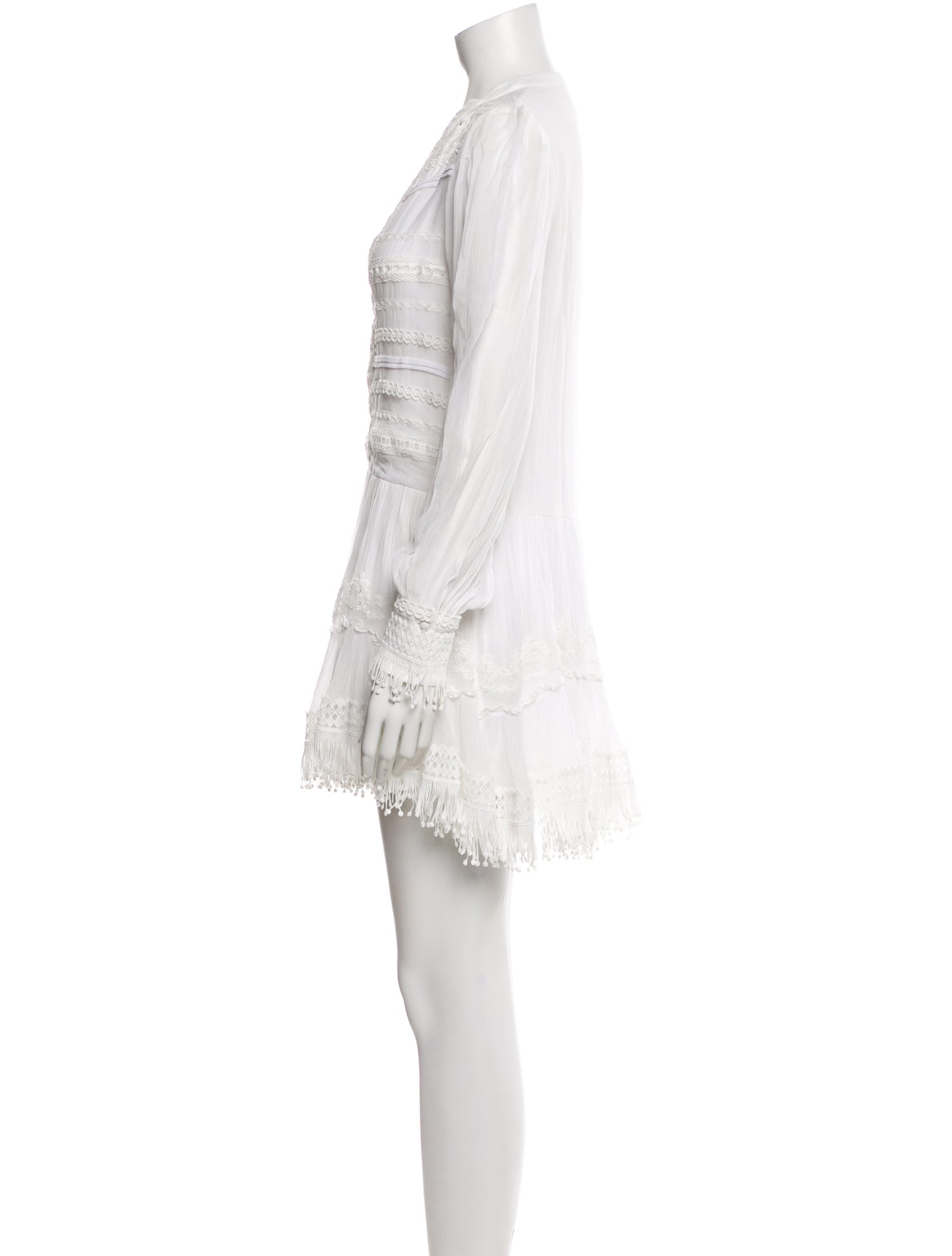 Rococo Sand V-Neck Mini Dress