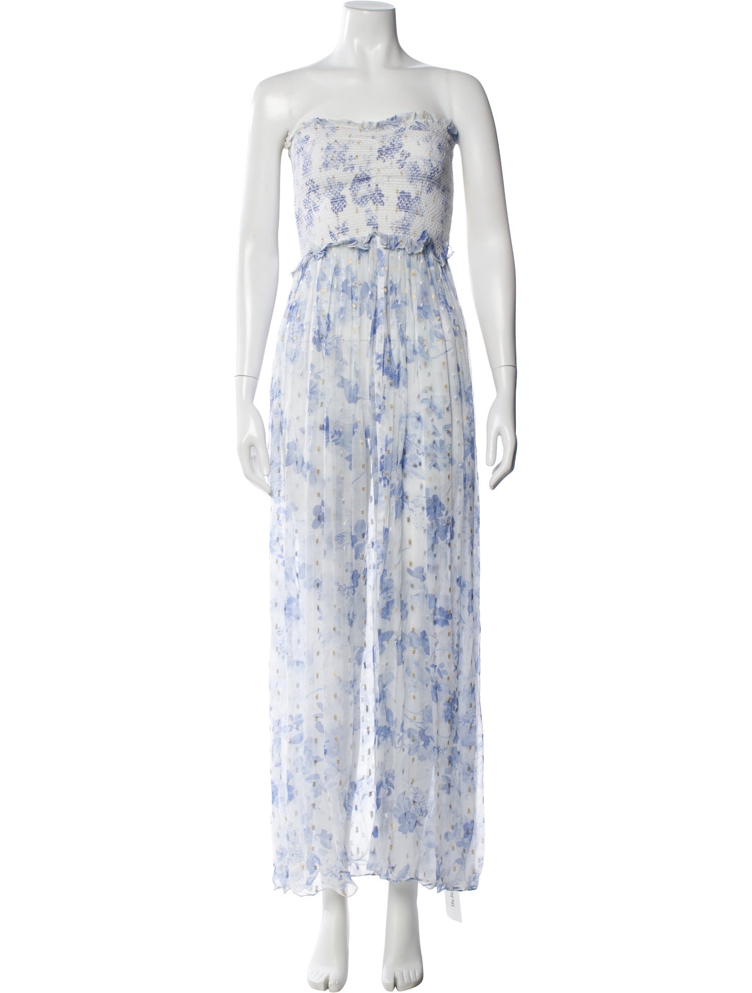 Rococo Sand Floral Print Long Dress
