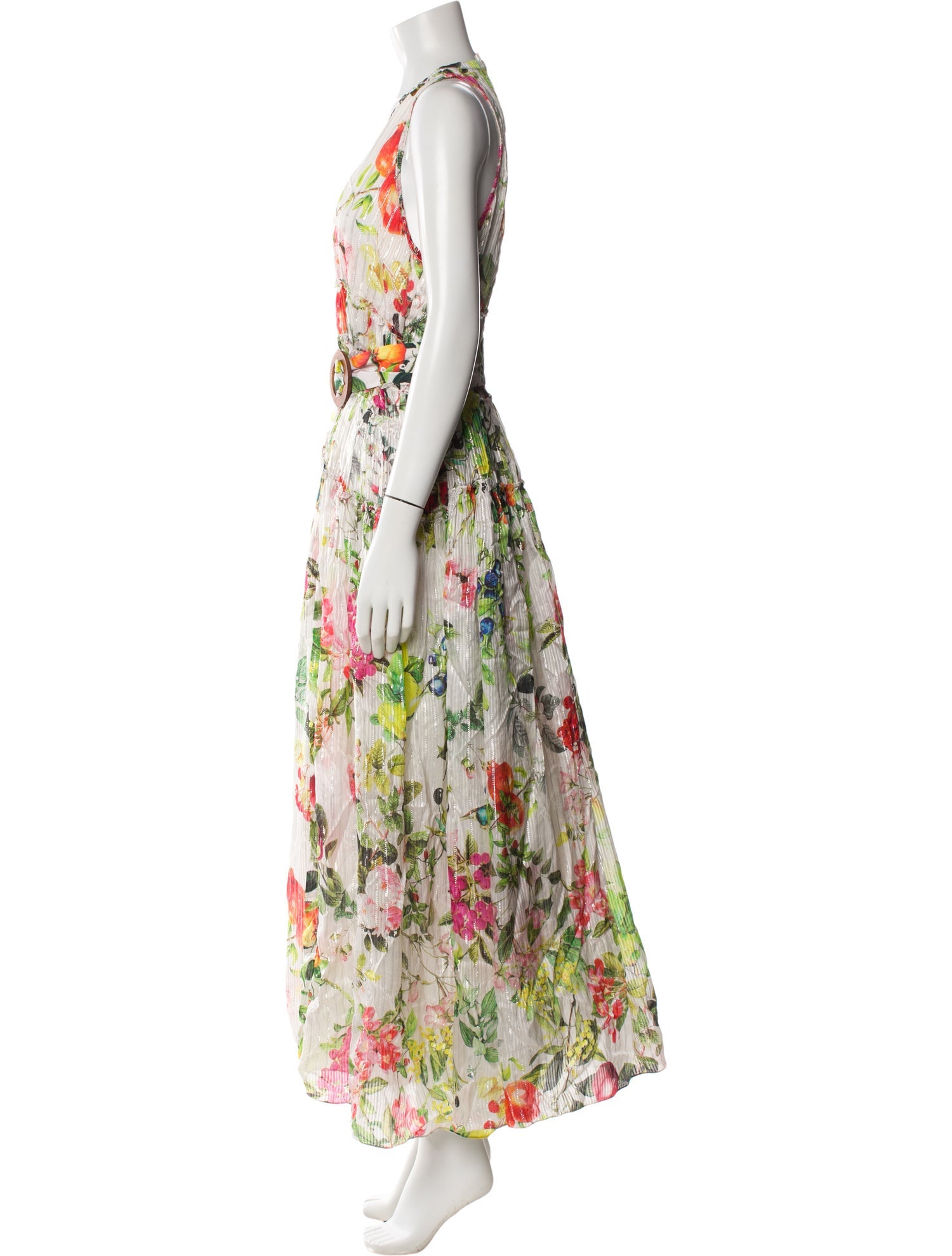 Rococo Sand Floral Print Long Dress