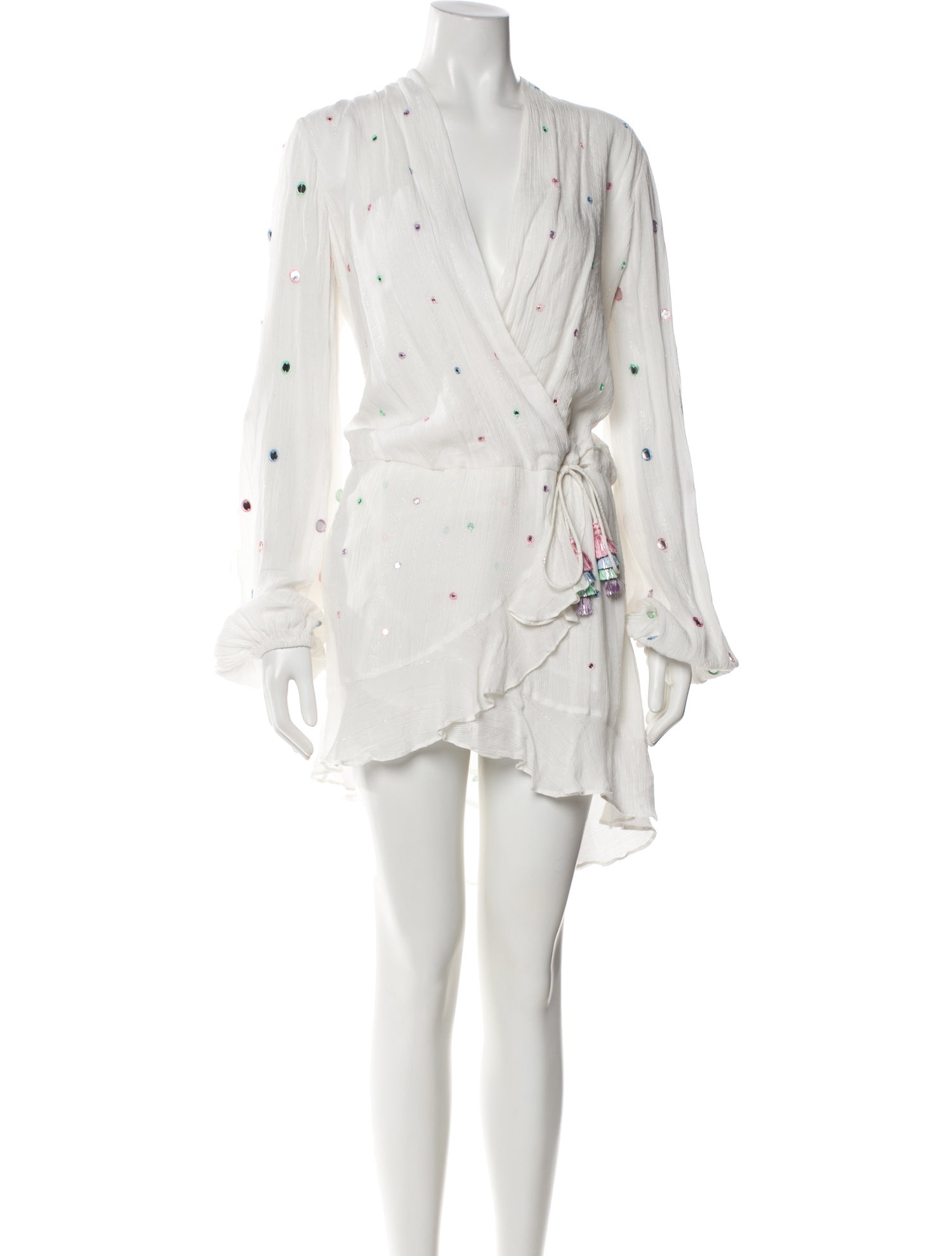 Rococo Sand V-Neck Knee-Length Dress