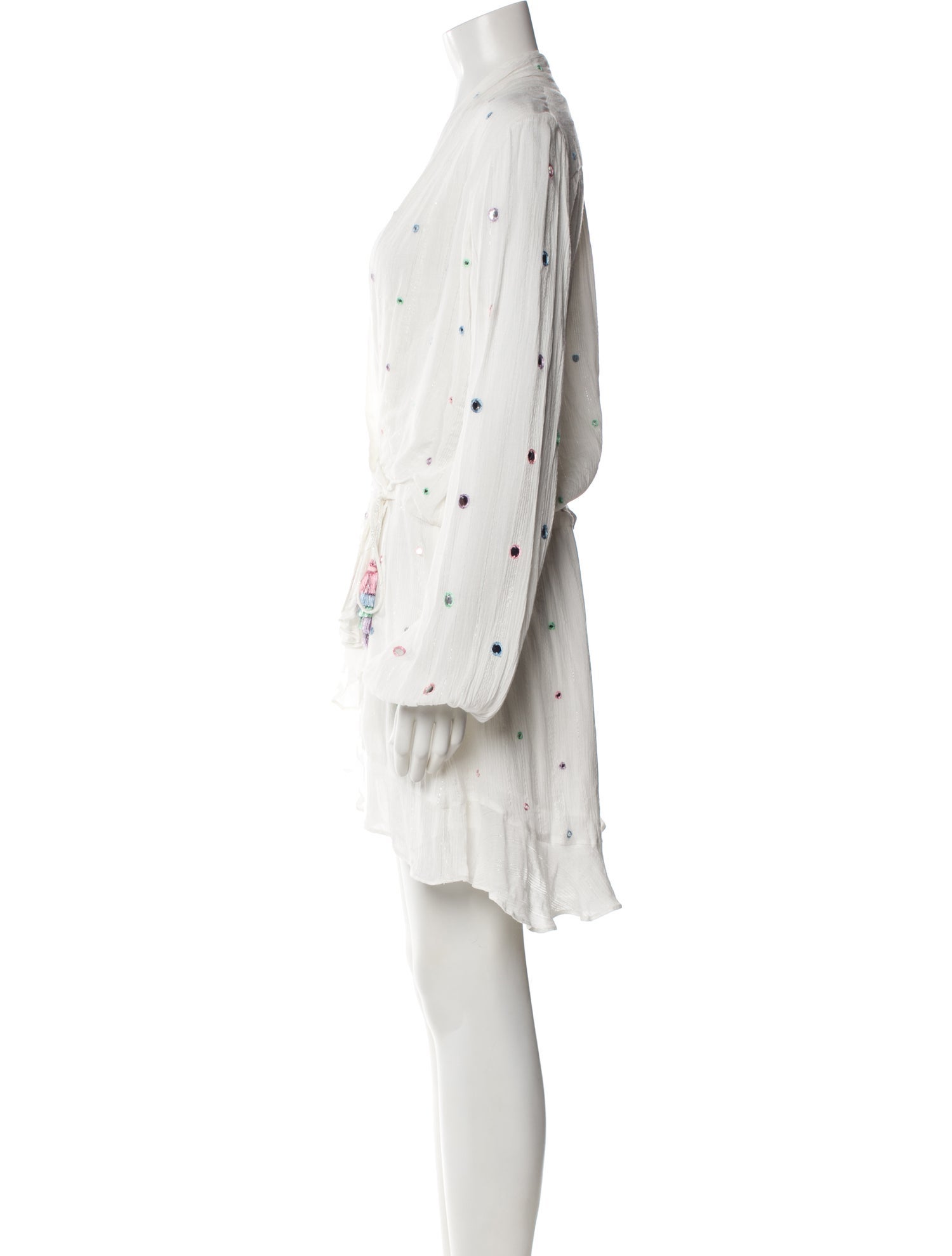 Rococo Sand V-Neck Knee-Length Dress